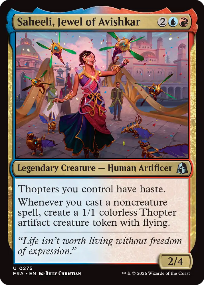 Saheeli, Jewel of Avishkar [Reality Fracture]