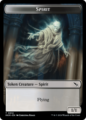Thopter (0020) // Spirit Double-Sided Token [Murders at Karlov Manor Tokens]