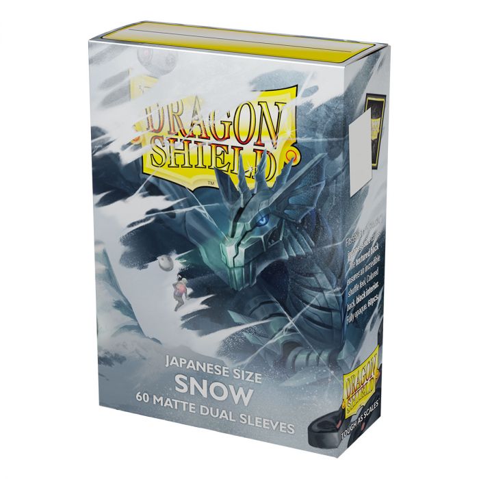 Dragon Shield: Japanese Size Sleeves - Matte Dual - Snow