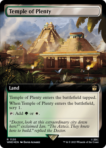 Temple of Plenty (Extended Art) (Surge Foil) [Doctor Who]