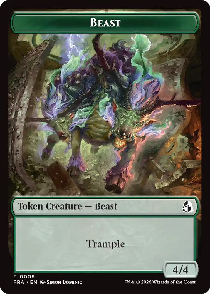 Cadet // Beast Double-Sided Token [Reality Fracture Tokens]