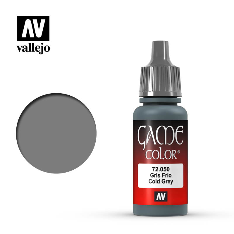 Vallejo 72050 Game Colour Cold Grey 17 ml Acrylic Paint