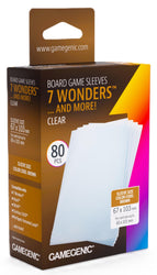 Gamegenic Prime Board Game Sleeves - Size Code BROWN - 7 Wonders/Abyss (67mm x 103mm) (80 Sleeves Per Pack)