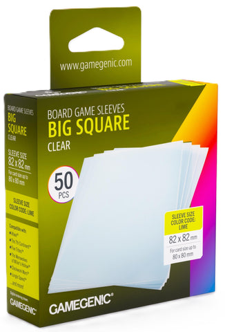 Gamegenic Prime Board Game Sleeves - Size Code LIME - Werewolves/Jungle Speed (82mm x 82mm) (50 Sleeves Per Pack)