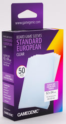 Gamegenic Prime Board Game Sleeves - Size Code PURPLE - Standard European-Sized (62mm x 94mm) (50 Sleeves Per Pack)