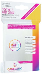 Gamegenic Matte Board Game Sleeves - Size Code MAGENTA - Scythe/Lost Cities (72mm x 112mm) (60 Sleeves Per Pack)