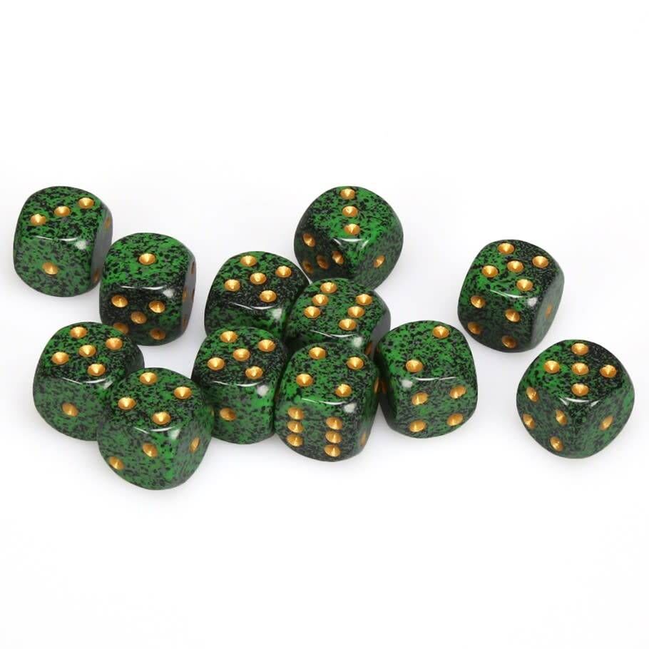 Chessex Speckled 16mm d6 Golden Recon Block (12)