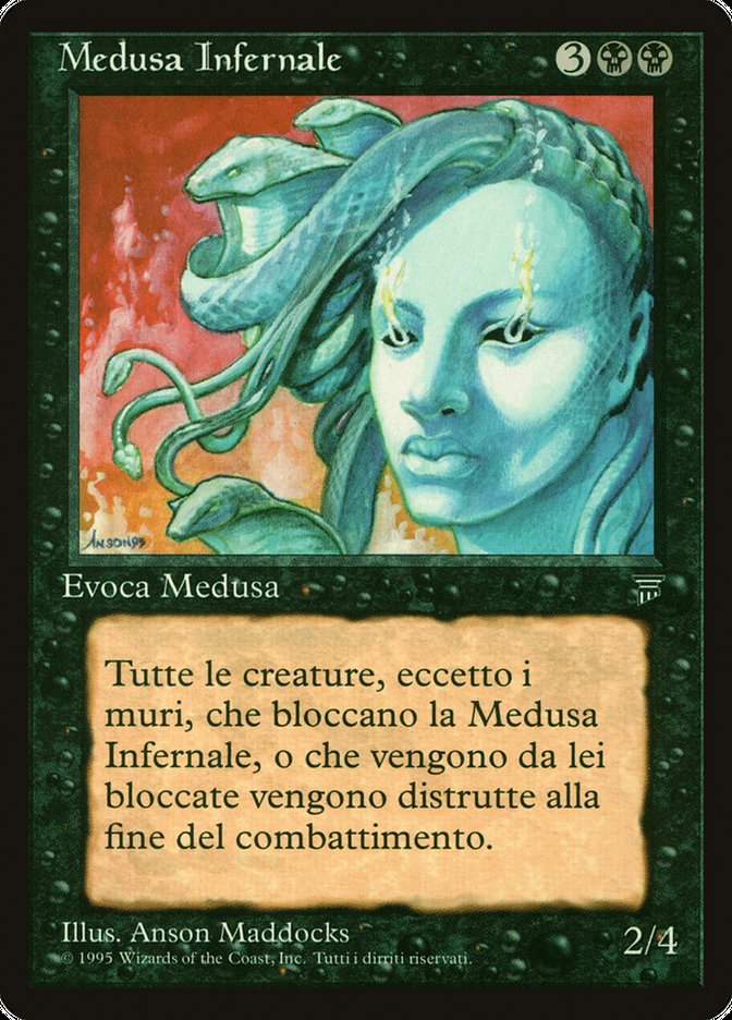 Infernal Medusa [Legends] - Lightly Played, Italian