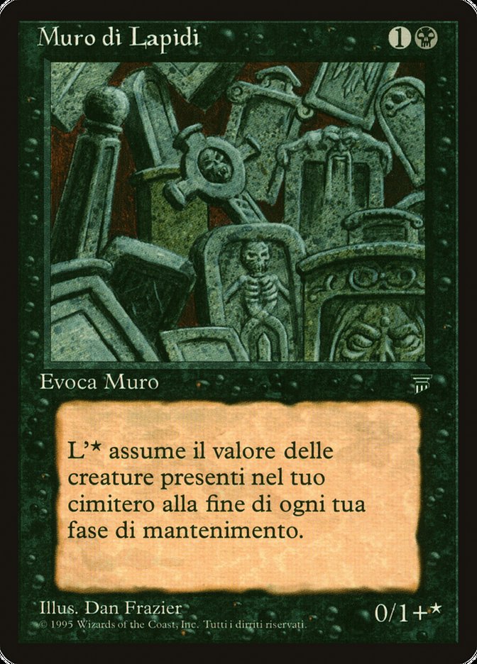 Wall of Tombstones [Legends] - Lightly Played, Italian
