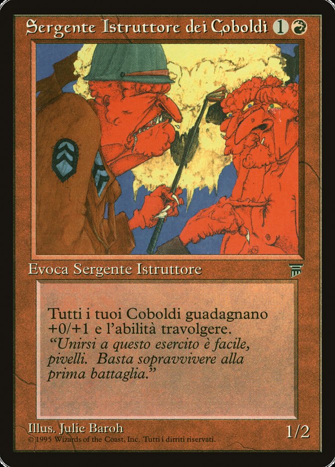 Kobold Sergeant [Legends] - Lightly Played, Italian