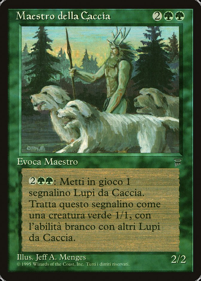 Master of the Hunt [Legends] - Lightly Played, Italian