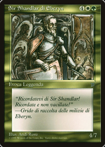 Sir Shandlar of Eberyn [Legends] - Lightly Played, Italian