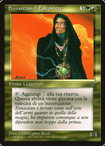Sunastian Falconer [Legends] - Lightly Played, Italian
