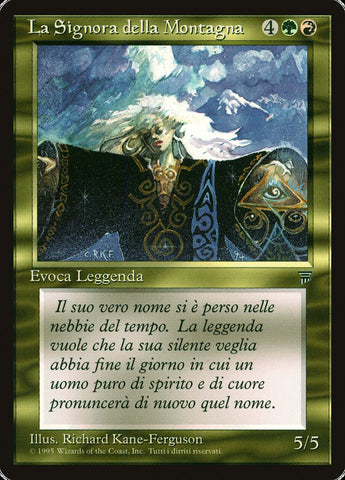 The Lady of the Mountain [Legends] - Lightly Played, Italian