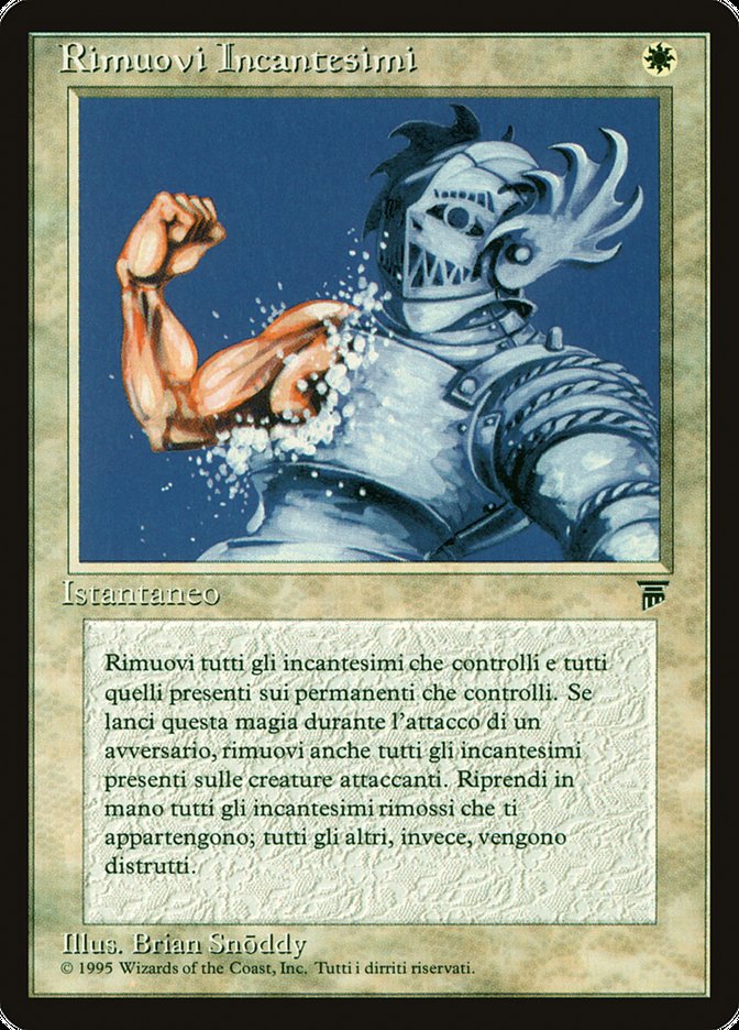 Remove Enchantments [Legends] - Lightly Played, Italian
