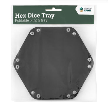 LPG Folding Hex Dice Tray 6" (Black)