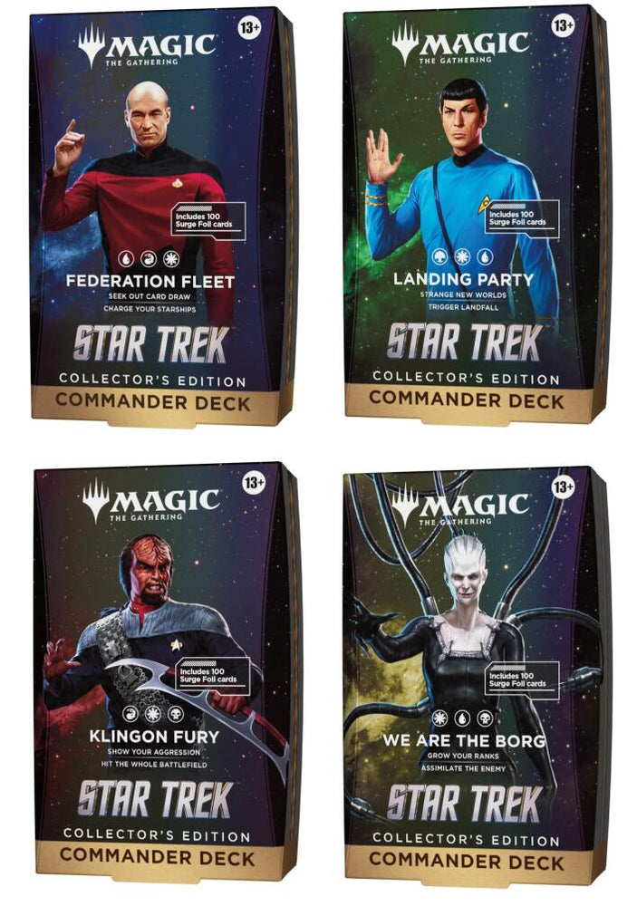 Magic: Star Trek - Collector's Edition Commander Deck - Set of 4