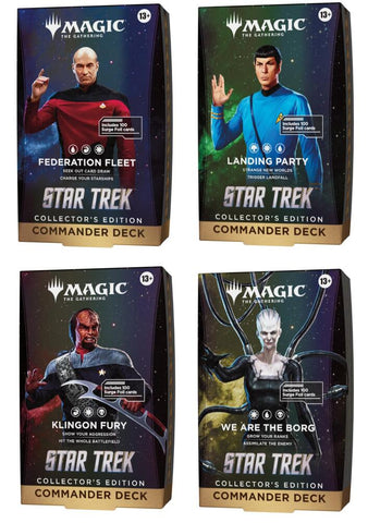 Magic: Star Trek - Collector's Edition Commander Deck - Set of 4