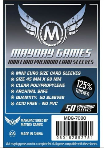 Mayday - Premium Mini Euro Card Sleeve (Pack of 50) - 45 X 68mm