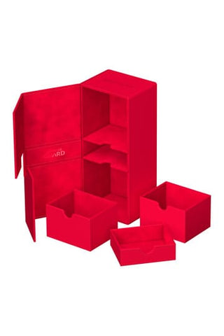 Ultimate Guard Twin Flip n Tray 266+ Xenoskin Deck Box (Red)