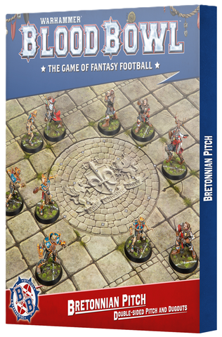 Blood Bowl - Bretonnian Team Pitch and Dugouts