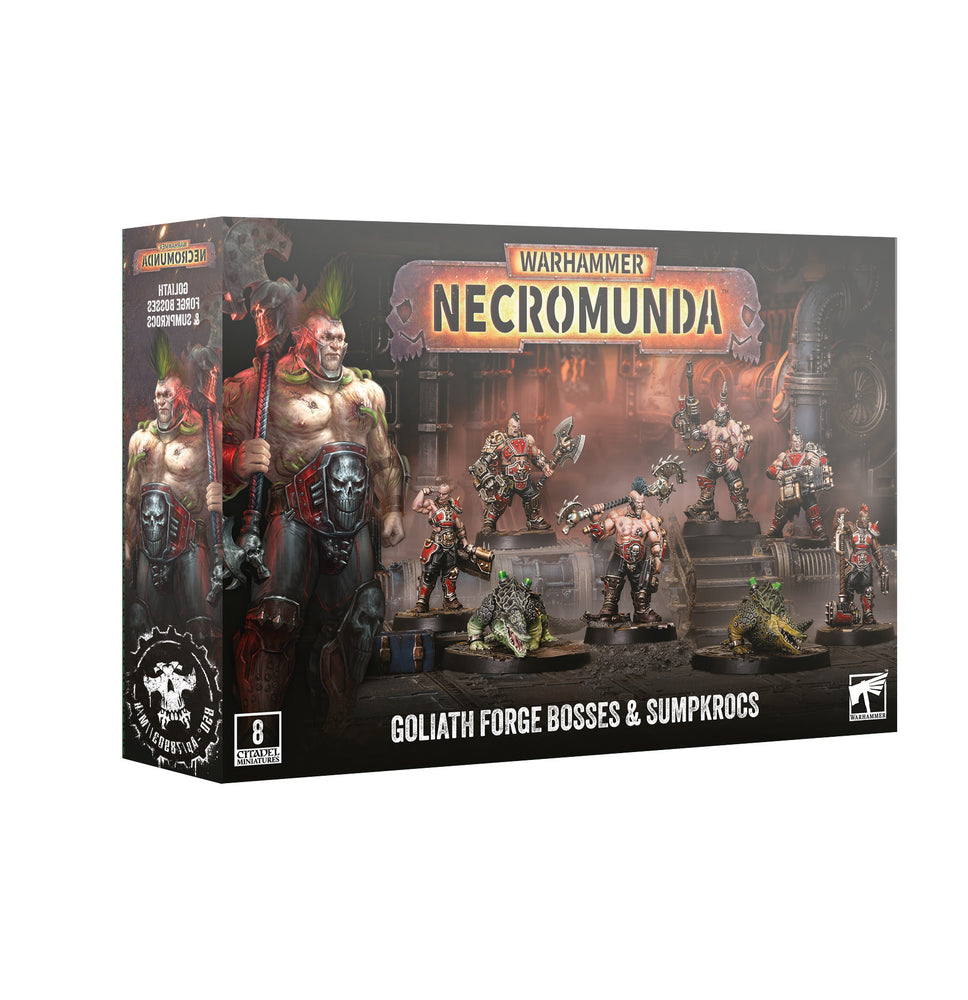Necromunda - Goliath Forge Bosses and Sumpkrocs