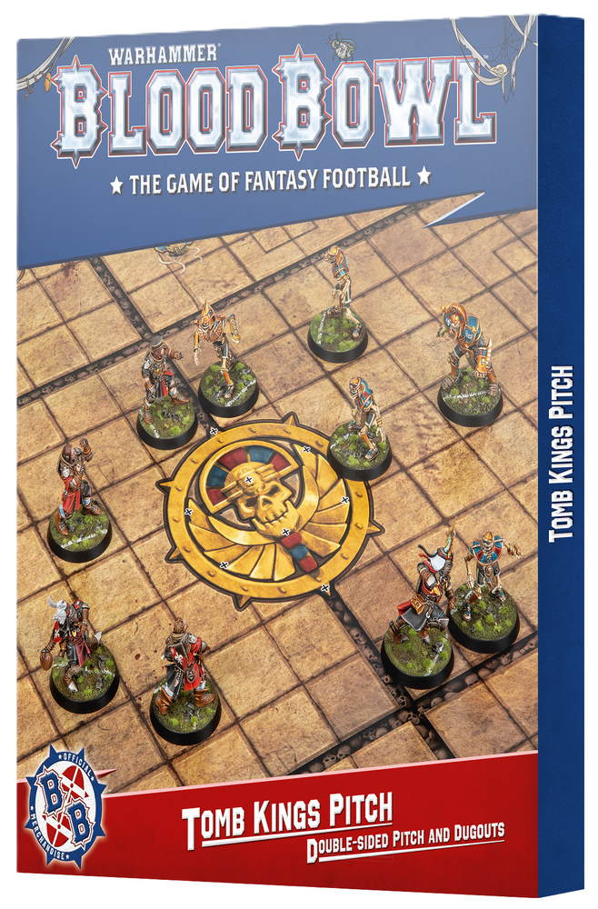 Blood Bowl - Tomb Kings Team Pitch and Dugouts