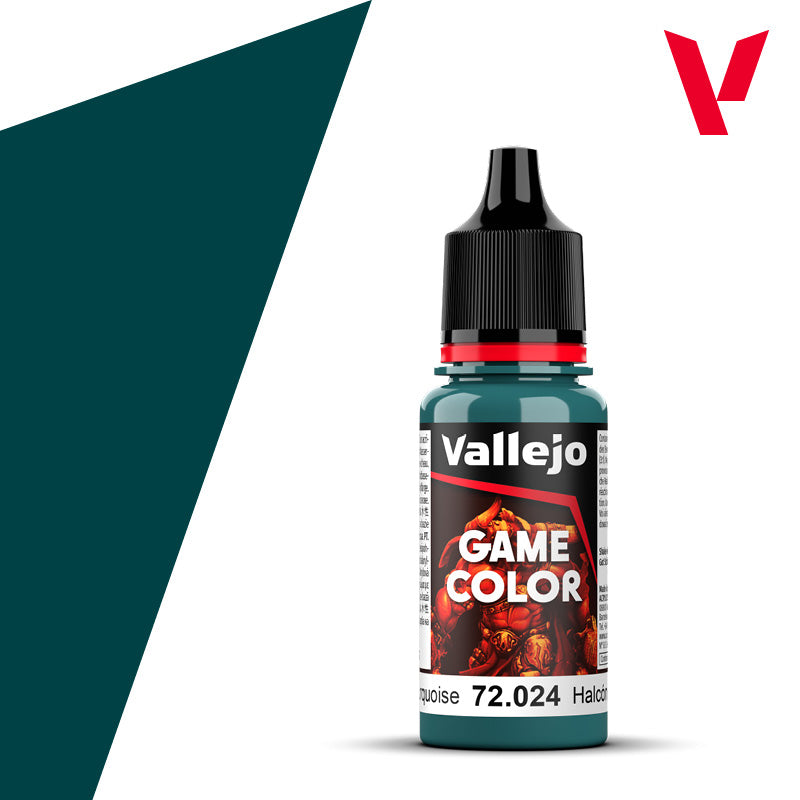 Vallejo 72024 Game Colour Turquoise 17 ml Acrylic Paint