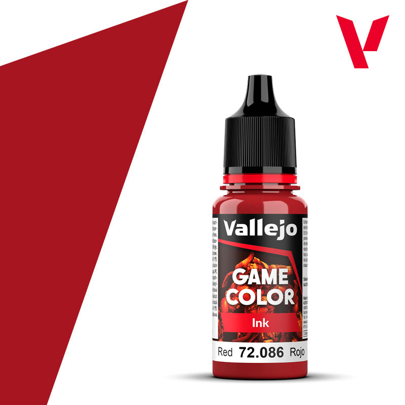 Vallejo 72086 Game Colour Ink Red 17 ml Acrylic Paint