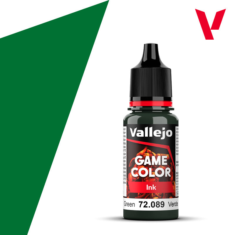 Vallejo 72089 Game Colour Ink Green 17 ml Acrylic Paint