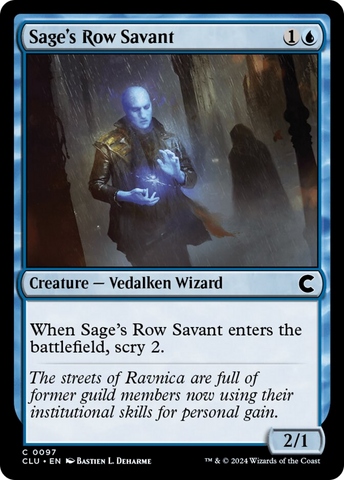 Sage's Row Savant [Ravnica: Clue Edition]