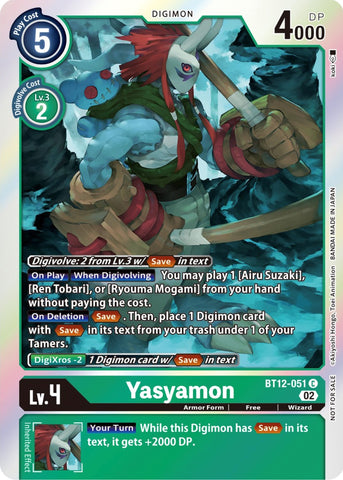 Yasyamon [BT12-051] (Box Topper) [Across Time]