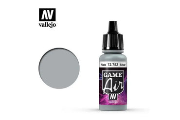 Vallejo 72729 Game Air Silver 17 ml Acrylic Paint