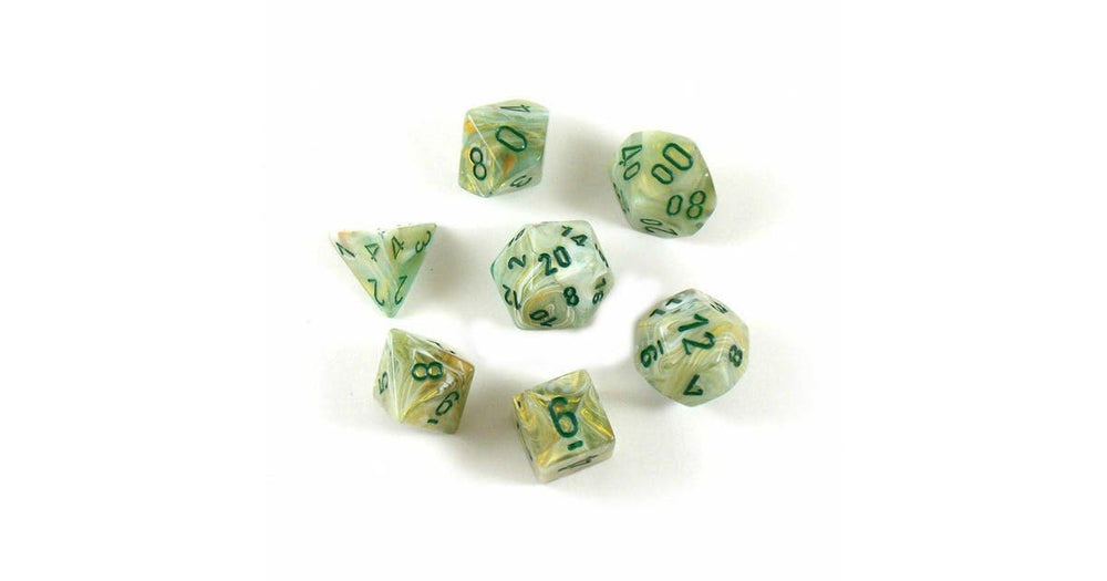 Chessex Marble Green/Dark Green 7-Die Set
