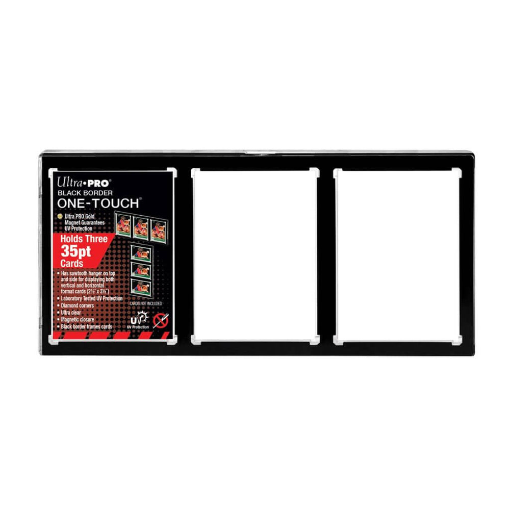 Ultra Pro - One Touch: 3-card Black Border Magnetic Closure