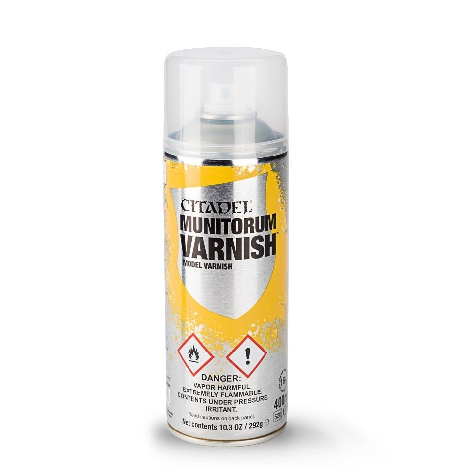 Citadel Munitorium Varnish Spray - This item can't be shipped express.