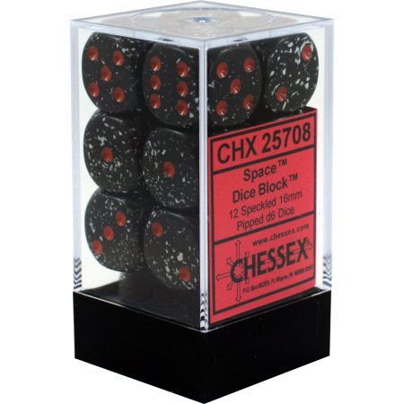 Chessex Speckled 16mm d6 Space Block (12)