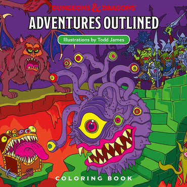 D&D Adventures Outlined Coloring Book Monster Manual 1