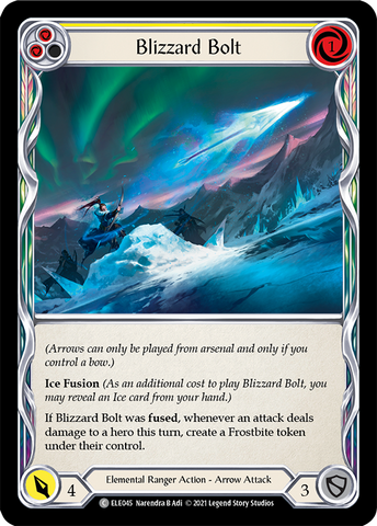 Blizzard Bolt (Yellow) [ELE045] (Tales of Aria)  1st Edition Normal
