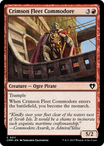 Crimson Fleet Commodore [Commander Masters]
