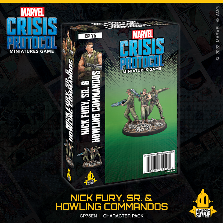 Marvel Crisis Protocol - Nick Fury, SR. & Howling Commandos