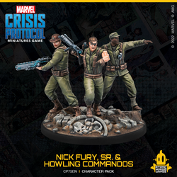 Marvel Crisis Protocol - Nick Fury, SR. & Howling Commandos