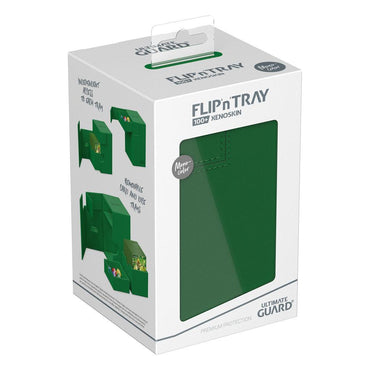 Ultimate Guard Flip n Tray 100+ XenoSkin Monocolor Deck Box (Green)