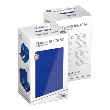 Ultimate Guard Twin Flip n Tray 200+ XenoSkin Monocolor Deck Box (Blue)