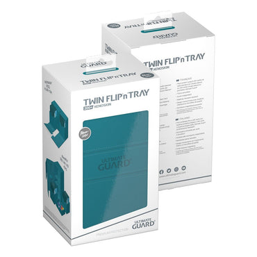 Ultimate Guard Twin Flip n Tray 200+ XenoSkin Monocolor Deck Box (Petrol)