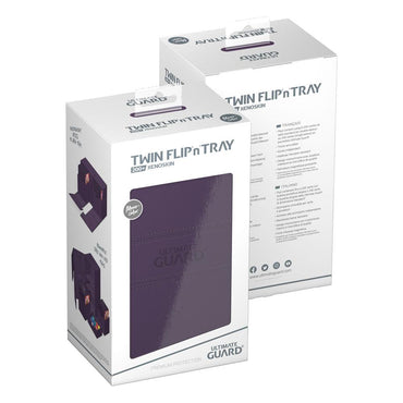 Ultimate Guard Twin Flip n Tray 200+ XenoSkin Monocolor Deck Box (Purple)