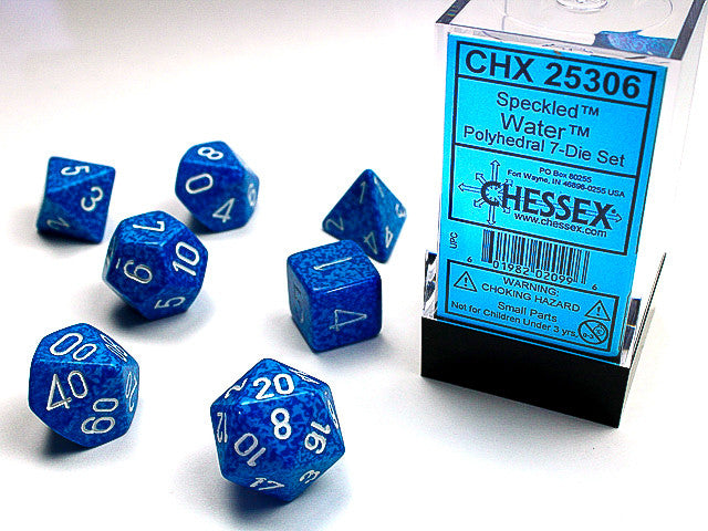 Chessex Speckled Water 7-Die Set