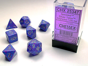 Chessex Speckled Silver Tetra 7-Die Set