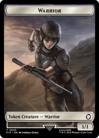 Soldier (0010) // Warrior Double-Sided Token [Fallout Tokens]