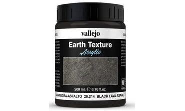 Vallejo Diorama Effects - Earth Texture - Black Lava-Asphalt - 200ml